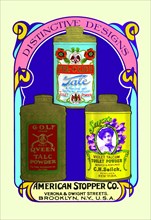 Golf Queen Talc Powder, Per-Oxide Talc, and Selick's Violet Talcum Powder 1900