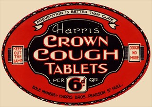 Harris' Crown Cough Tablets 1920