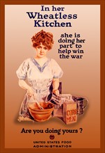 In her Wheatless Kitchen 1918