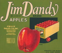 Jim Dandy Brand Apples 1921