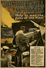 Join the Royal Marines. Help to man the guns of the fleet  1915