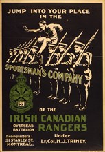 Jump into your place in the Sportsman's Company of the Irish Canadian Rangers 1915