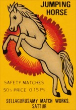 Jumping Horse Safety Matches