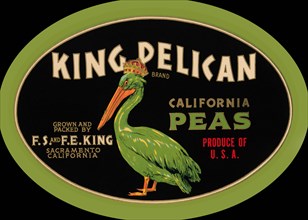 King Pelican California Peas 1940