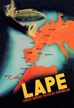 LAPE - Spanish Postal Airlines European Routes