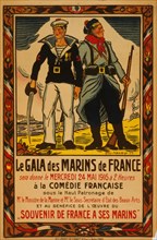 Le gala des marins de France . . . á la Comédie Française; Gala for French sailors . . . at the Comédie Française. 1916