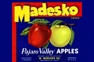 Madesko Brand Pajaro Valley Apples