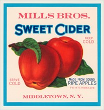 Mills Bros. Sweet Cider 1920
