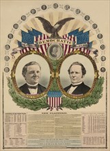 National Democratic chart, 1876--For president, Samuel J. Tilden, for vice president, Thomas A. Hendricks 1876
