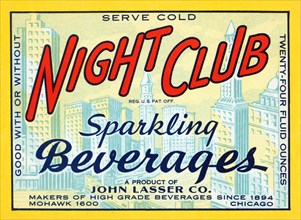 Night Club Sparkling Beverage 1940
