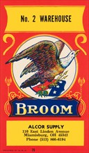 No. 2 Warehouse Eagle Broom Label
