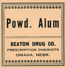 Powdered Alum 1920