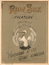 Raw Silk Filature Round Stork Chop, Yokohama 1891
