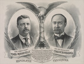 Republican Candidates. For President, Theo. Roosevelt. For Vice President, Chas. W. Fairbanks 1900