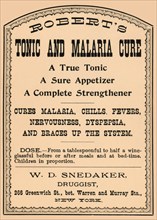 Robert's Tonic and Malaria Cure