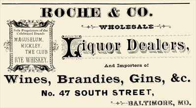 Roche & Co. Wholesale Liquor Dealers
