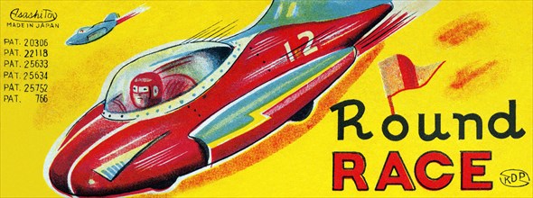 Round Race Rocket Car 1950