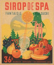 Sirop de Spa 1920