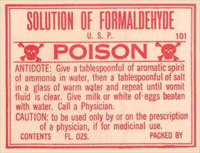 Solution of Formaldehyde 1920