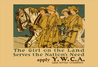 The Girl on Land Serves the Nations Need 1918