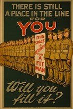 There is still a place in the line for you. Will you fill it? 1915