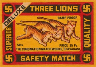 Three Lions Safety Match