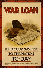 War loan. Lend your savings to the nation to-day 1915