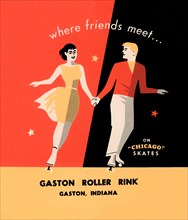 Where Friends Meet… On "Chicago" Skates 1950