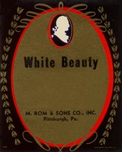 White Beauty Broom Label 1910