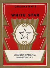White Star Broom Label