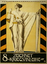 Zeichnet 8. Kriegsanleihe;  Subscribe to the 8th War Loan. 1918