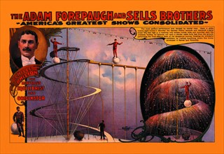 Achille Philion The Marvelous Equilibrist and Originator: The Adam Forepaugh and Sells Brothers Shows 1900