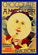 Chocolate Amatller: Barcelona (Moon) 1896