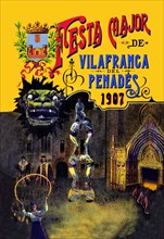 Festa Major de Vilafranca del Penades 1900