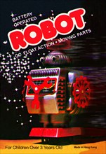 Battery Operated Robot: Go Float Action and Moving Parts