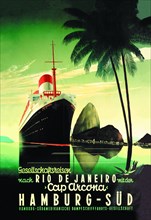 Hamburg to Rio de Janeiro on the Cap Arcona Steamship