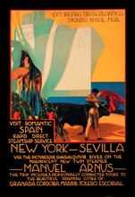 Visit Romantic Spain: Rapid Direct Steamship Service from New York to Sevilla