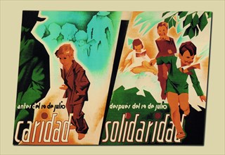 Before July 19, Charity - After July 19, Solidarity 1936