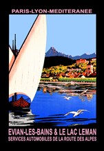 Evian les Bains and le Lac Leman 1922