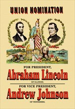 Union Nomination - Abraham Lincoln and Andrew Johnson