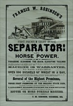 First Premium Eight Horse Separator 1857