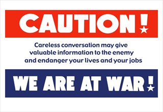 Caution! We Are At War! 1942