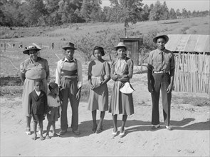 African American  Family who has just come back from a funeral. Greene County, Georgia 1941