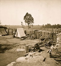 Atlanta, Georgia. Confederate fort in front of Atlanta 1864