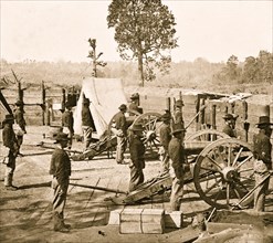 Atlanta, Georgia. Sherman's men in Confederate fort 1864