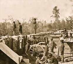 Atlanta, Georgia. Sherman's men in Confederate fort 1864