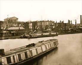 Richmond, Virginia. Burnt district from the Canal Basin 1865