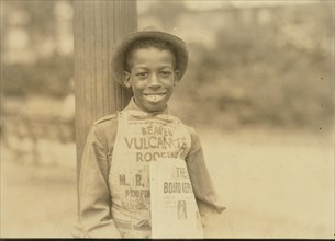 Roland, eleven year old Black newsboy, Newark, N.J 1924