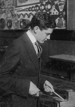 Soldering in sheet metal class 1916