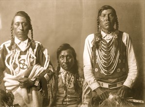 Spotted Eagle, Heavy Gun, and Robert Calf Robe 1910